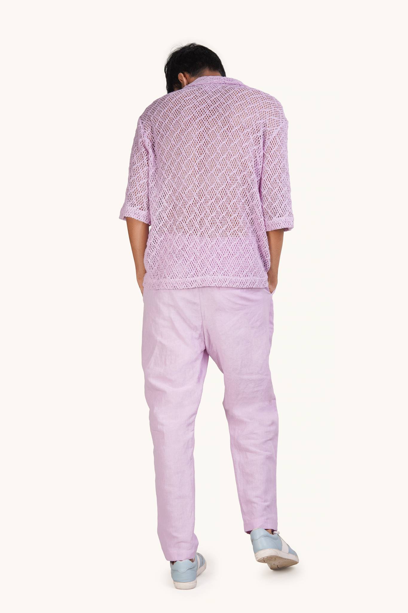 Lupine Cotton Knit Shirt for Men