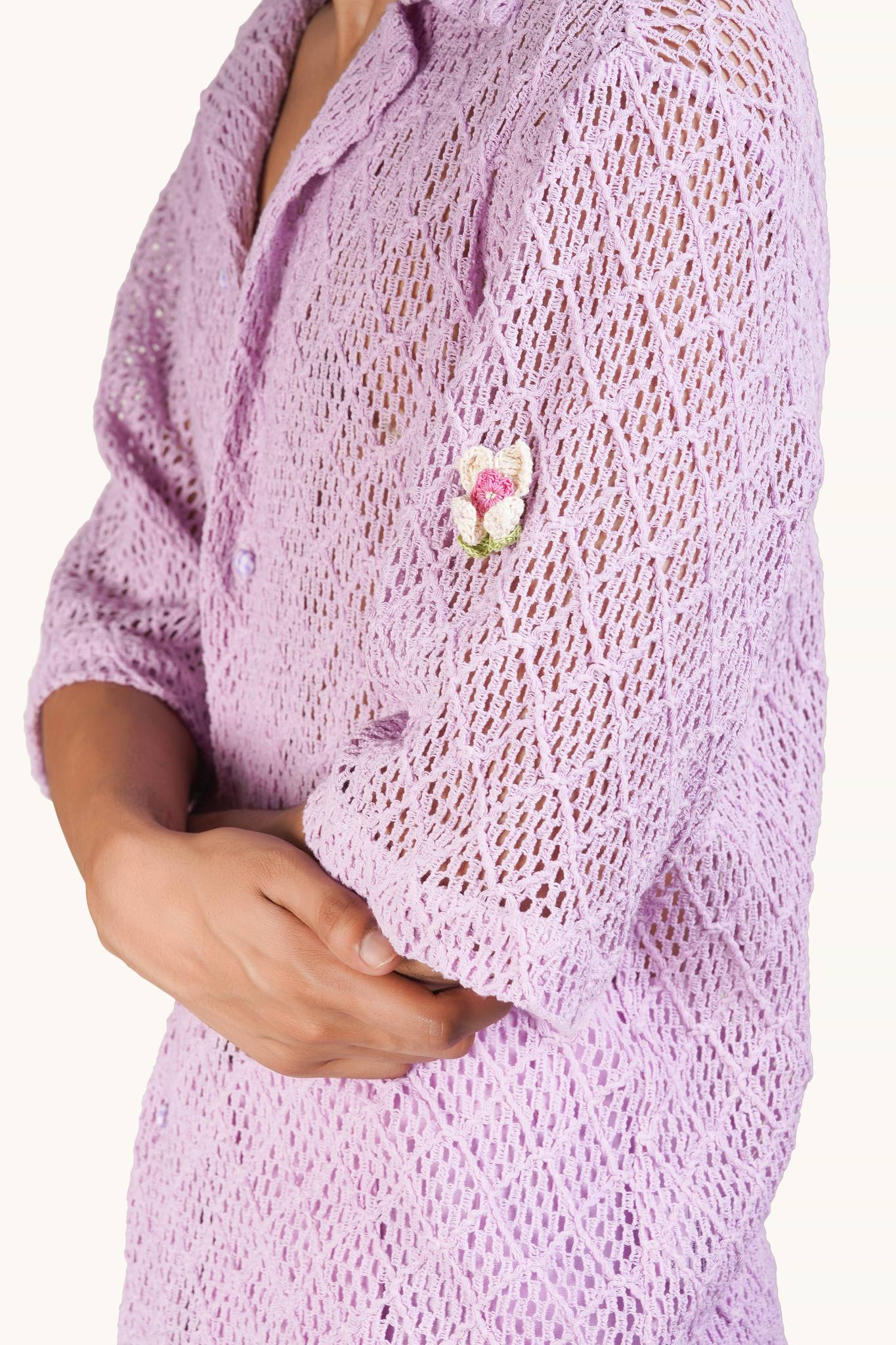 Lupine Cotton Knit Shirt for Men