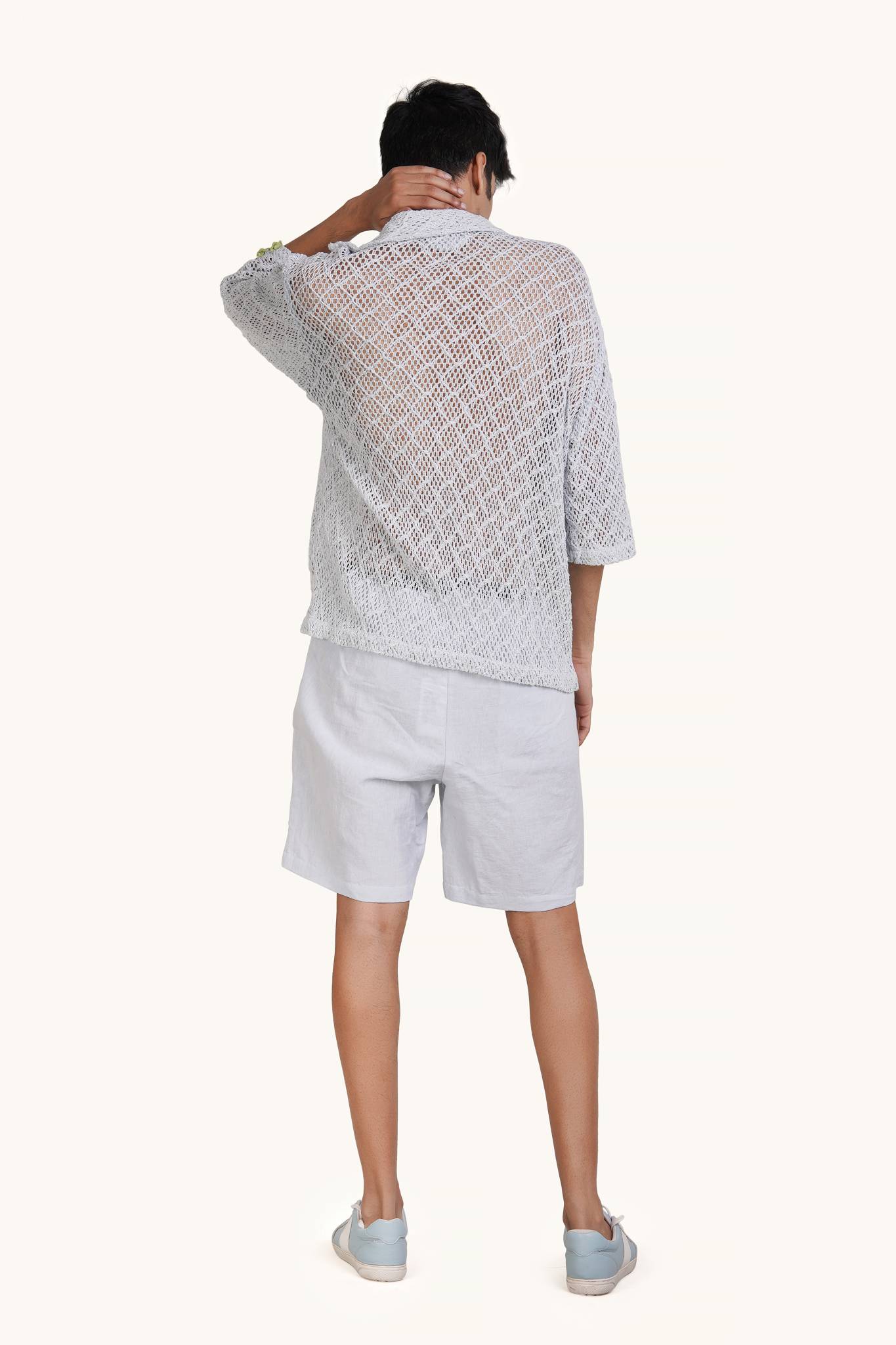 Lupine Cotton Knit Shirt for Men