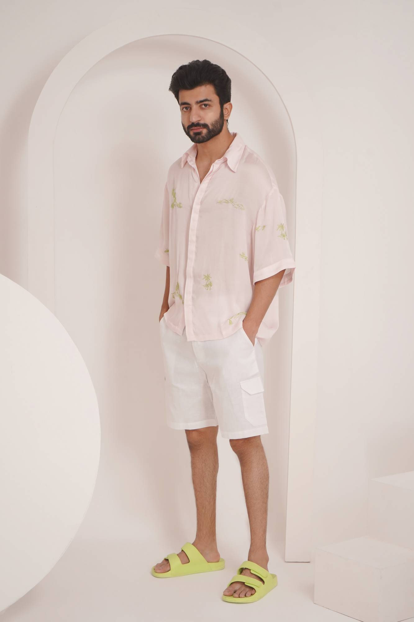 Pulau Cotton Linen Shorts