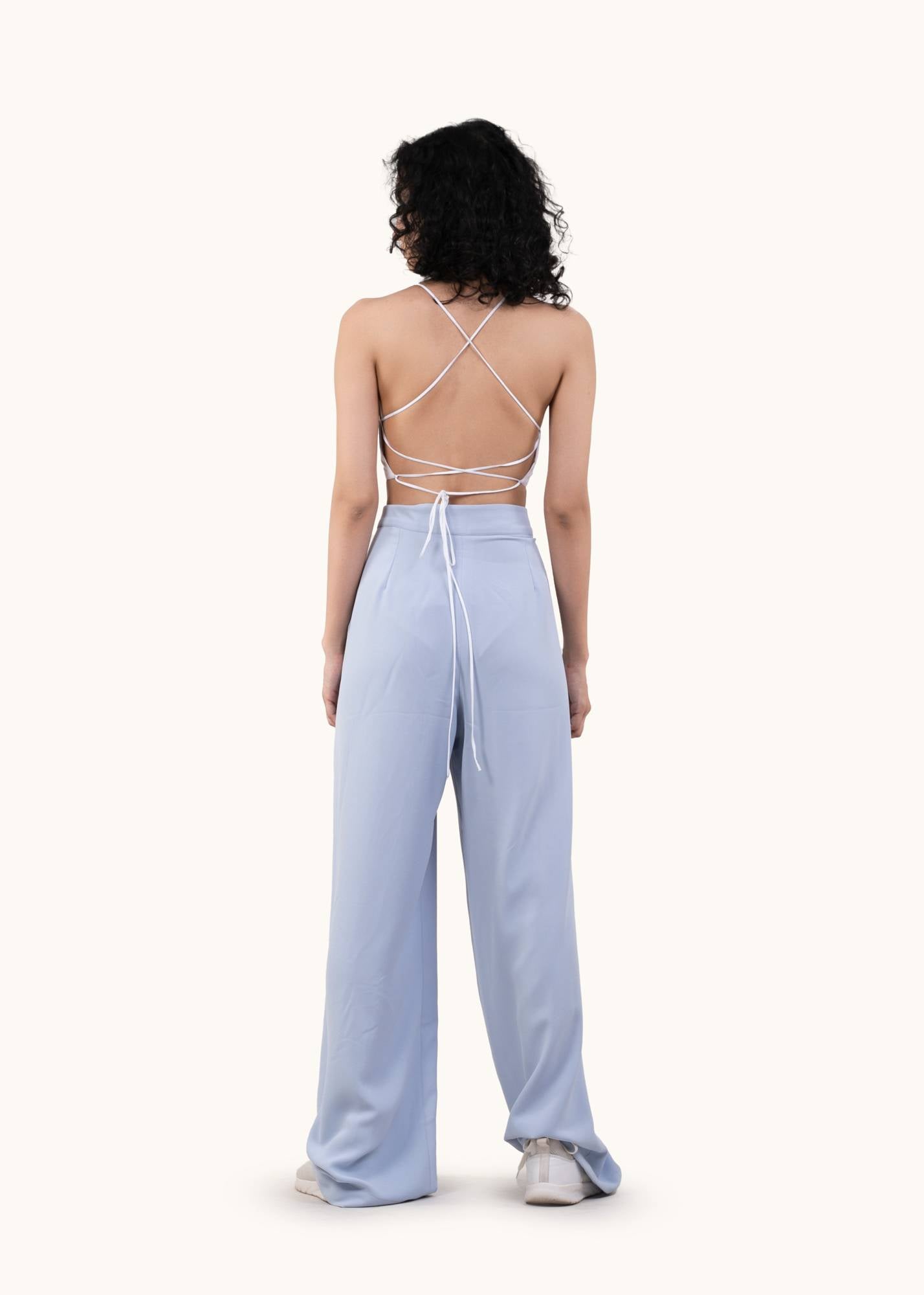 Sky crop top