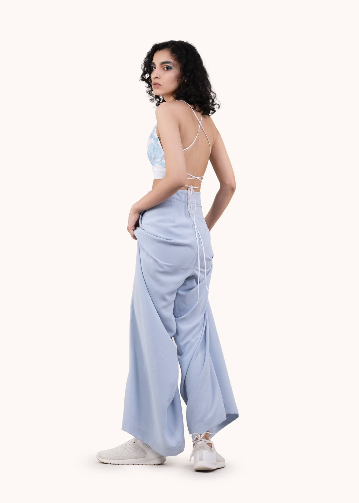 Sky crop top