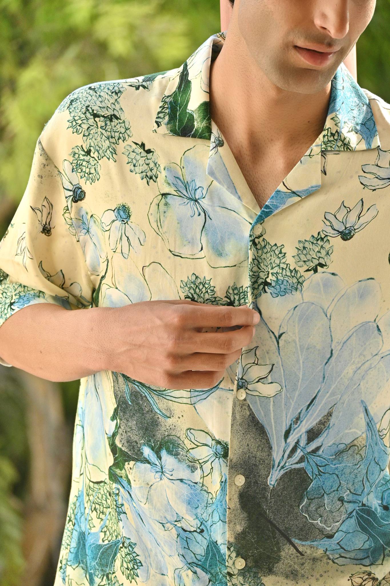 Blue Patio Shirt - Ted Ferde