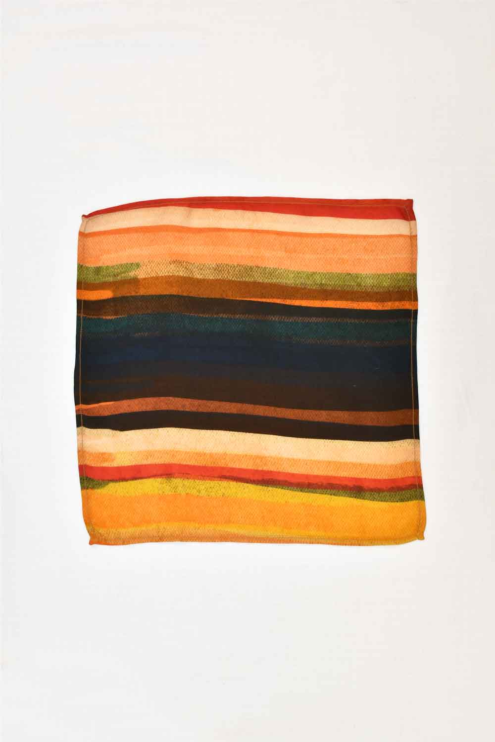 Calico Stripe Pocket Square - Ted Ferde