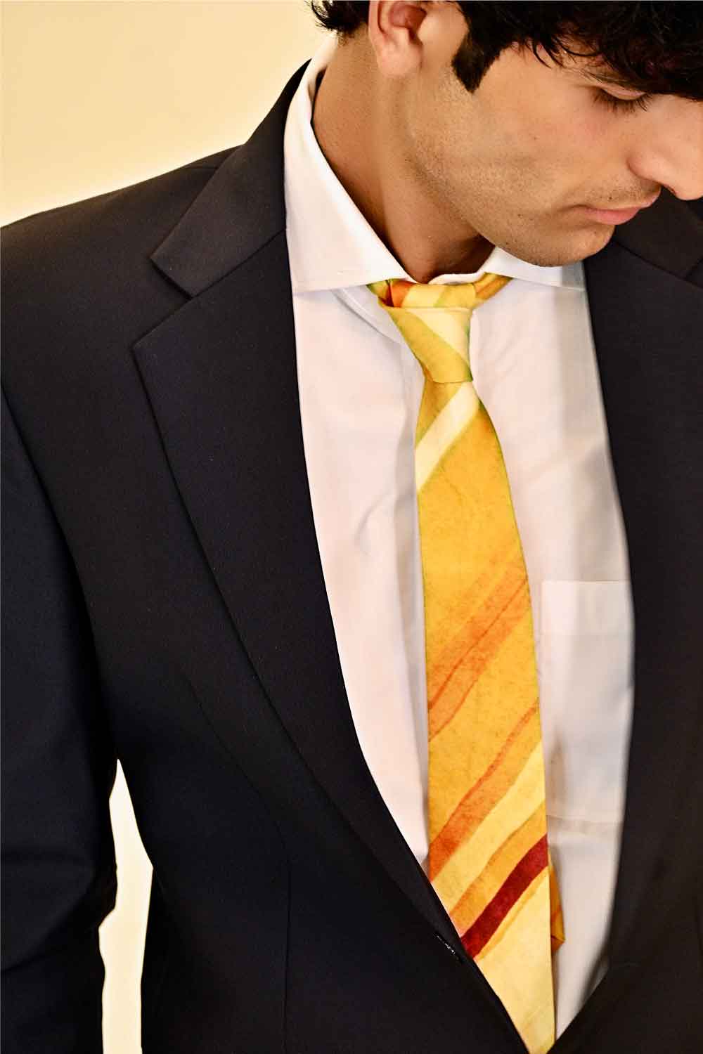 Crema Stripe Tie - Ted Ferde