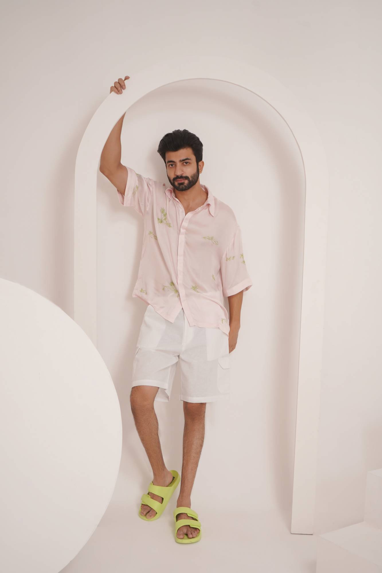 Pulau Cotton Linen Shorts