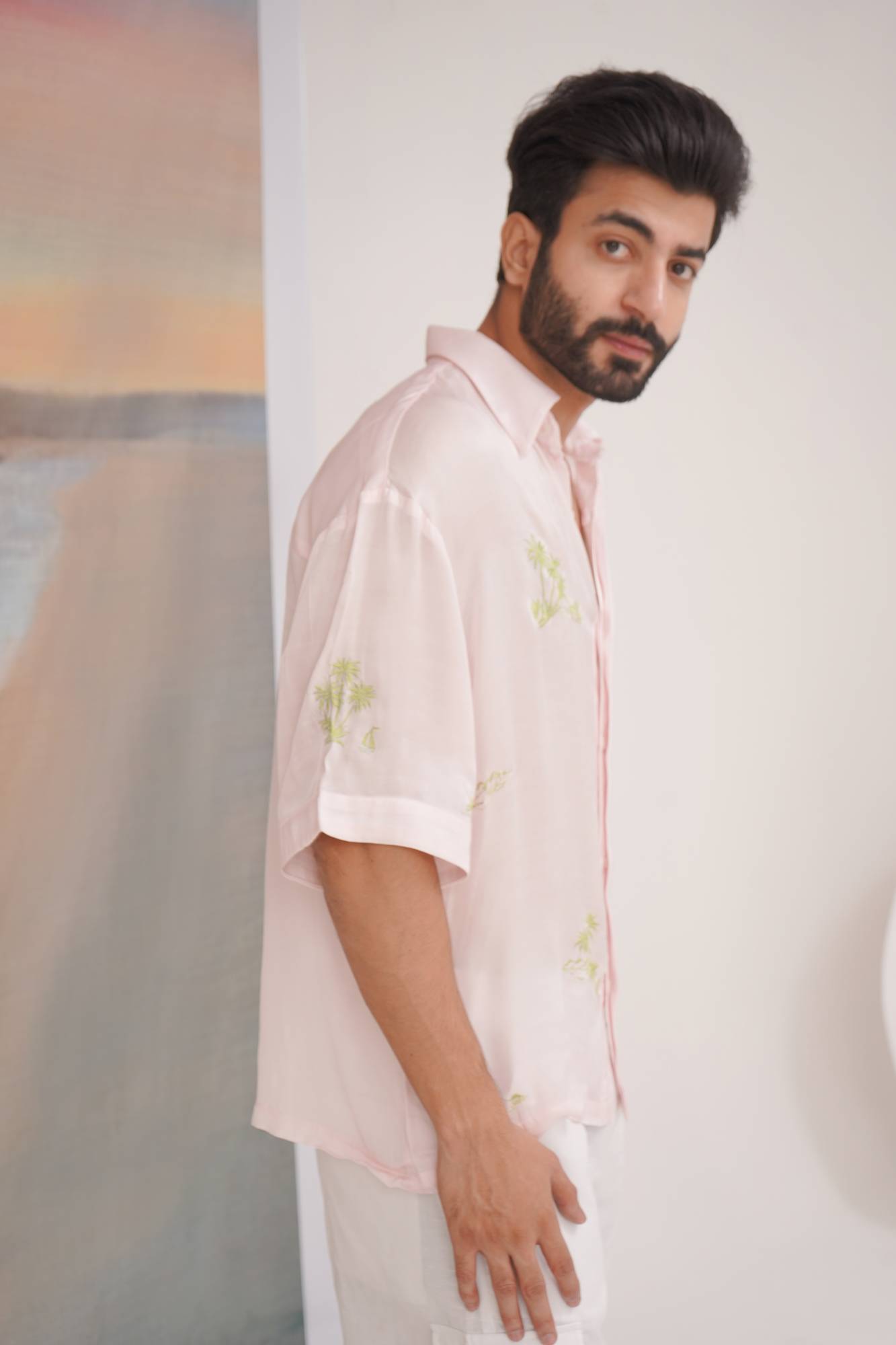Barcelona Modal Satin Shirt