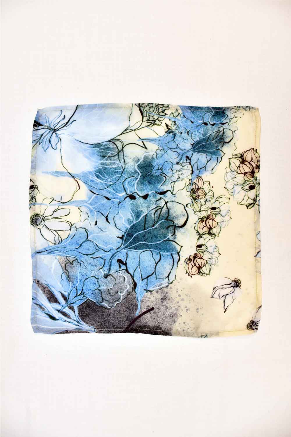 Blue Patio Pocket Square - Ted Ferde