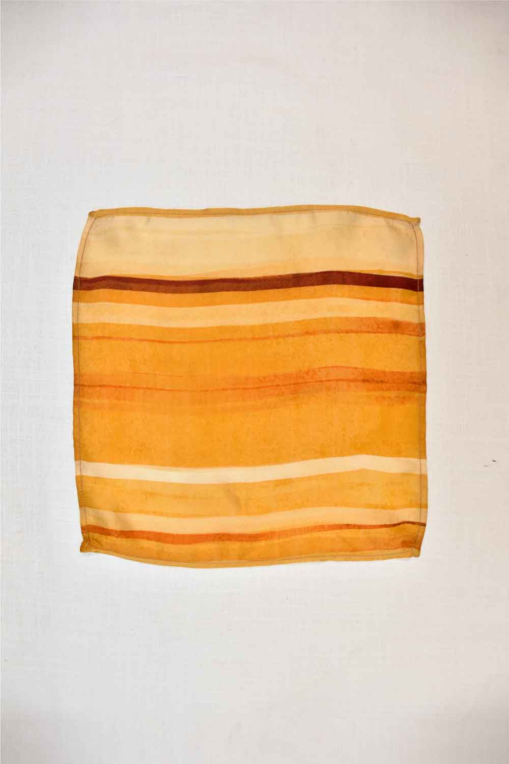 Crema Stripe Pocket Square - Ted Ferde